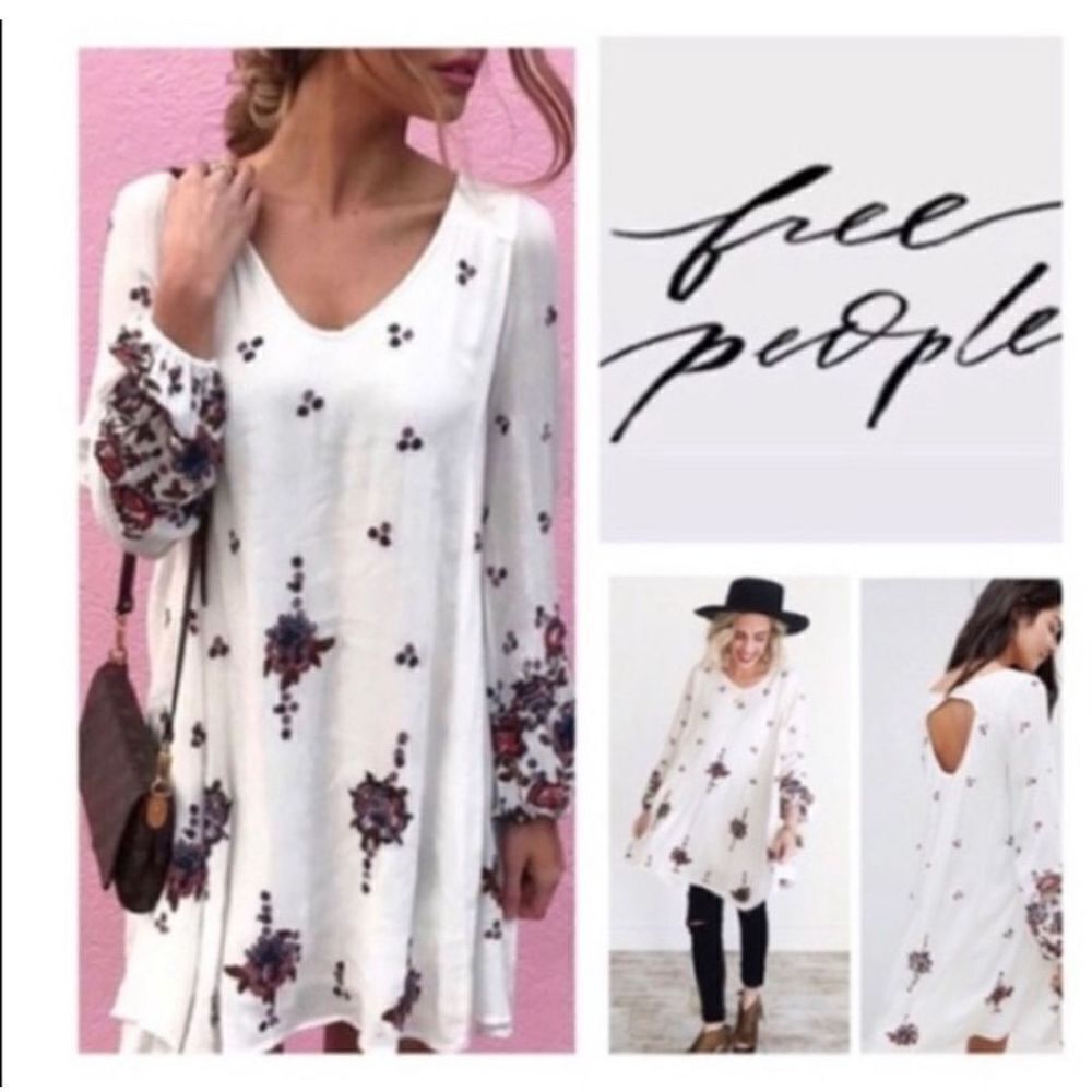 Free People Oxford Embroidered Shift Dress Size M - Picture 15 of 15